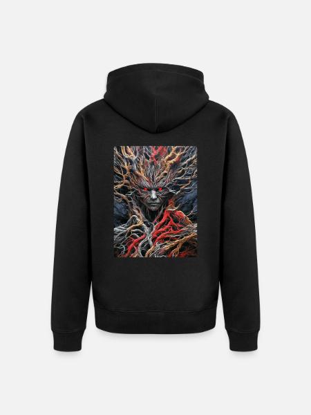 Spooky Plants 1.11 - Unisex Premium Organic Zip Hoodie - black