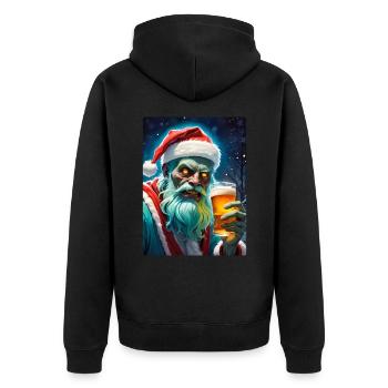 Bière zombie de Noël 1.2 - Veste à capuche bio Premium Unisexe - noir - Dos - Nico (187cm)