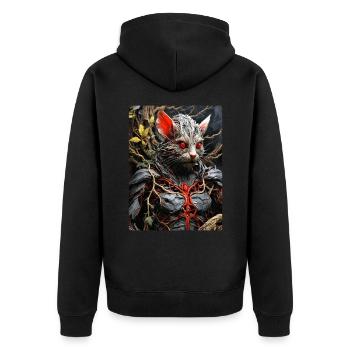 Souris Plantes Effrayantes 1.3 - Veste à capuche bio Premium Unisexe - noir - Dos - Nico (187cm)