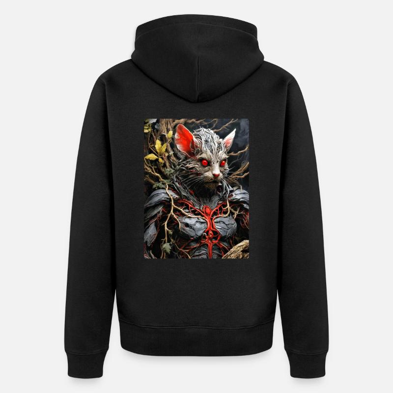 Souris Plantes Effrayantes 1.3 - Veste à capuche bio Premium Unisexe - noir