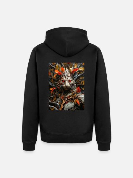 Creepy Plants Mouse 1.4 - Unisex Premium Organic Zip Hoodie - black