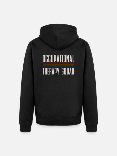 Ergotherapie Praxis Geschenk Ergotherapeut - Unisex Premium Bio Zip Hoodie - Schwarz
