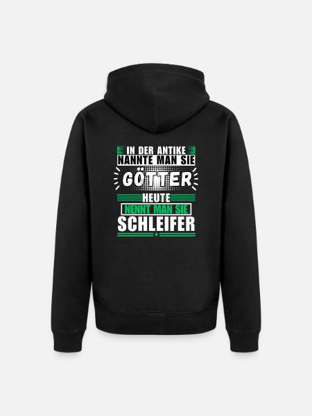 Men become grinders - Unisex Premium Organic Zip Hoodie - black