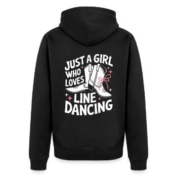 Danse en ligne Danseurs - Veste à capuche bio Premium Unisexe - noir - Dos - Nico (187cm)
