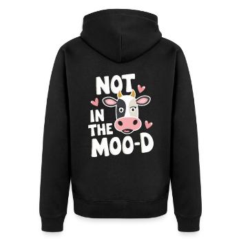 Éleveur de vaches Ferme Éleveur de vaches - Veste à capuche bio Premium Unisexe - noir - Dos - Nico (187cm)