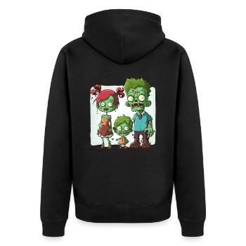 Unité des morts-vivants - Veste à capuche bio Premium Unisexe - noir - Dos - Nico (187cm)