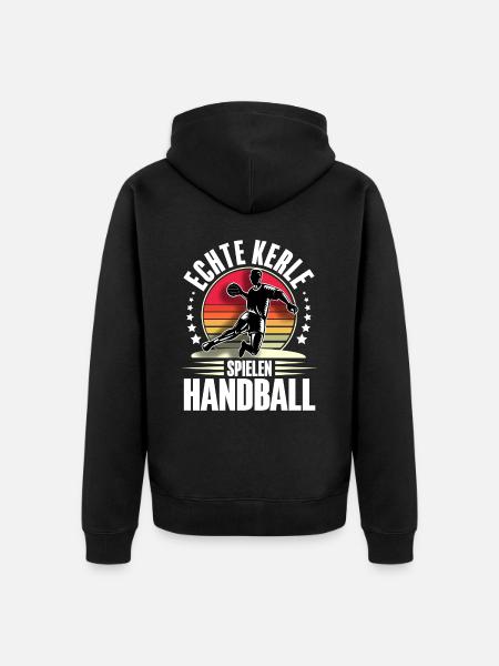 Handball Handball Player - Unisex Premium Organic Zip Hoodie - black