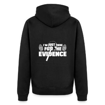 Dans le cadeau de laboratoire criminel de l’analyste ici pour la preuve - Veste à capuche bio Premium Unisexe - noir - Dos - Nico (187cm)