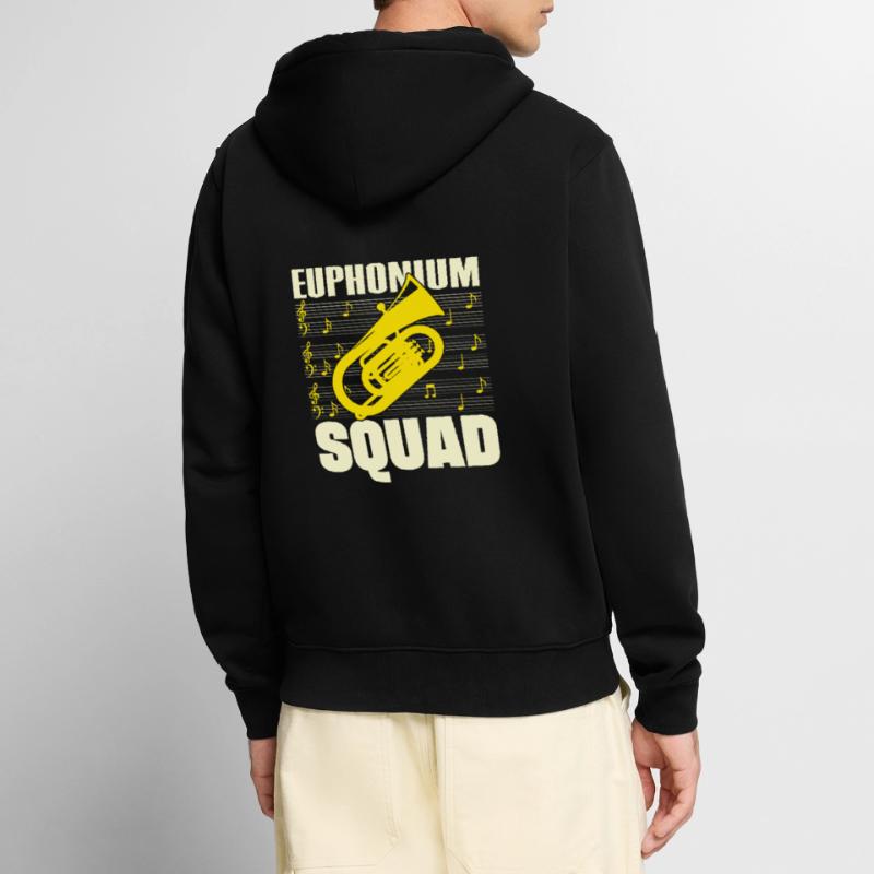Euphonium Squad Baritone Player Gift Idea Unisex Premium Organic Zip Hoodie