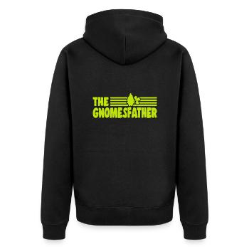 La miniature du jardin des elfes à feuilles amantes Gnomesfather - Veste à capuche bio Premium Unisexe - noir - Dos - Nico (187cm)