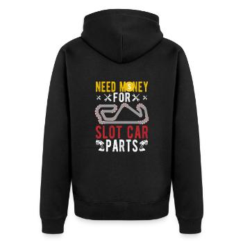 Besoin d’argent pour Slot Car Parts Slot Car Gift Idea - Veste à capuche bio Premium Unisexe - noir - Dos - Nico (187cm)