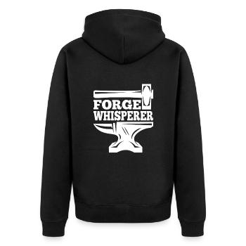 Forge Forge Whisperer Idée cadeau - Veste à capuche bio Premium Unisexe - noir - Dos - Nico (187cm)