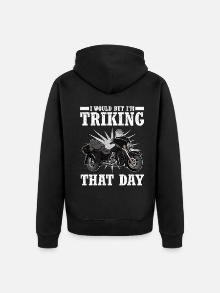 Triker - Unisex Premium Bio Zip Hoodie - Schwarz
