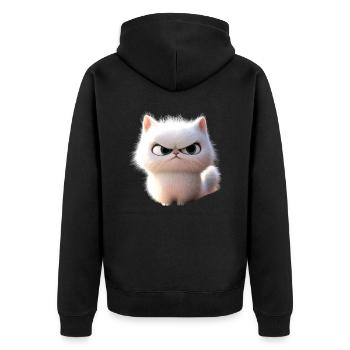 Persian Cat Persian Cat Persian Cat Cute Cats - Unisex Premium Organic Zip Hoodie - black - Back - Nico (187cm)