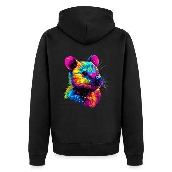 Quokka Be Quokka Joyeux Coloré Australie Quokkas - Veste à capuche bio Premium Unisexe - noir - Dos - Nico (187cm)