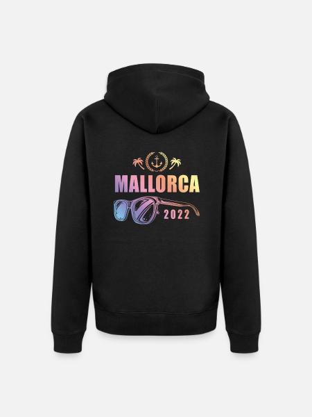 Mallorca 2022 - Unisex Premium Organic Zip Hoodie - black