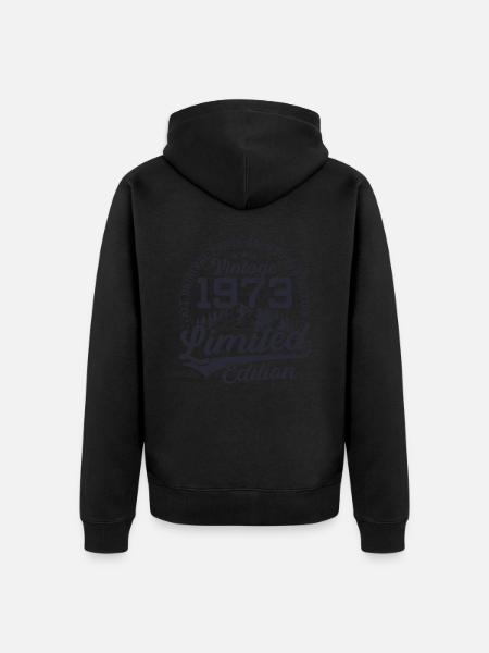 1973 Né cadeau d’anniversaire vintage - Veste à capuche bio Premium Unisexe - 