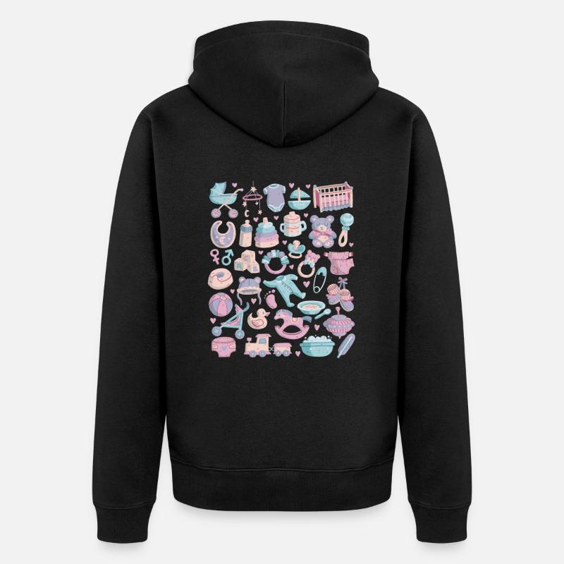 Bébé - Veste à capuche bio Premium Unisexe - noir