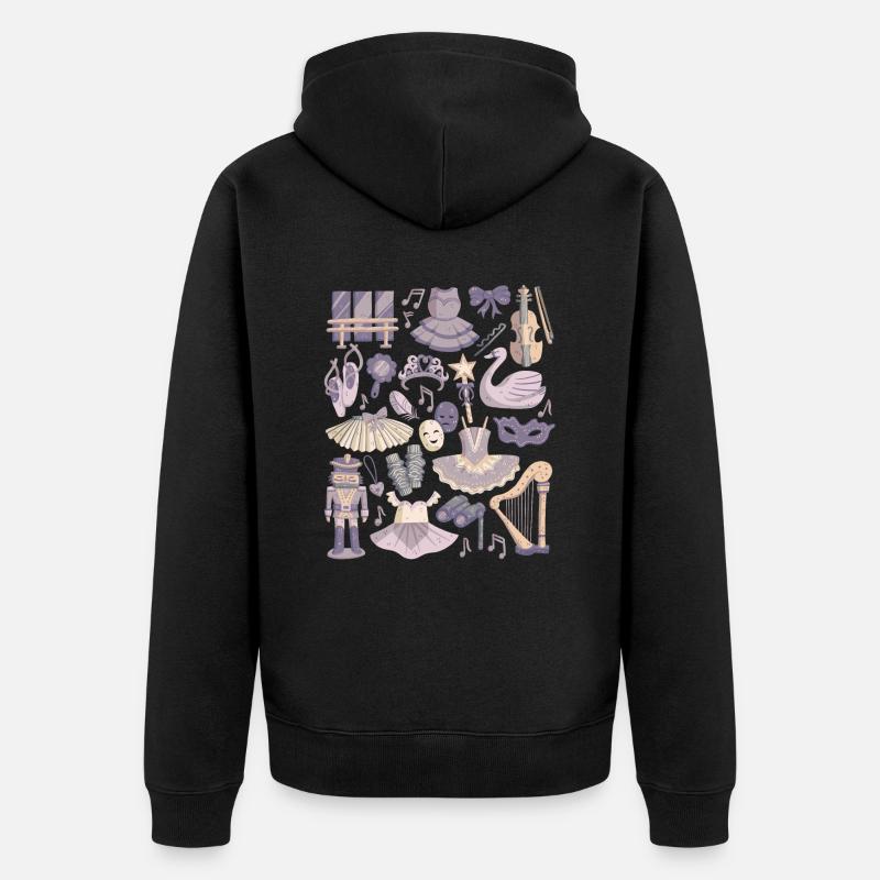 Ballet - Veste à capuche bio Premium Unisexe - noir