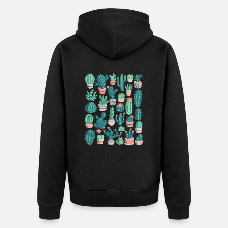 Cactus - Veste à capuche bio Premium Unisexe - noir