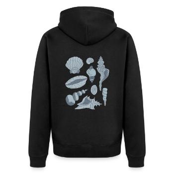 Moules - Veste à capuche bio Premium Unisexe - noir - Dos - Nico (187cm)
