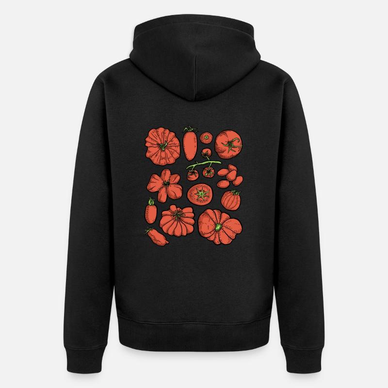 Tomates - Veste à capuche bio Premium Unisexe - noir