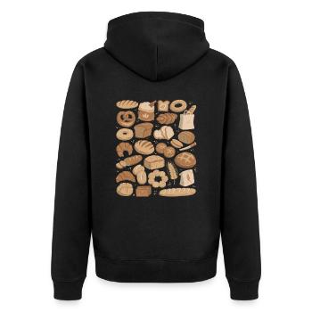 Pain - Veste à capuche bio Premium Unisexe - noir - Dos - Nico (187cm)
