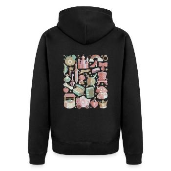 Fairy Tale Doodles Fantasy Magic Fairy Tale Book - Veste à capuche bio Premium Unisexe - noir - Dos - Nico (187cm)