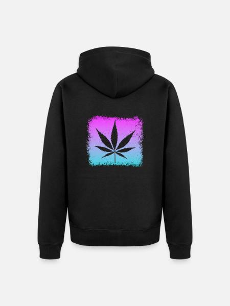 Kiffen - Unisex Premium Bio Zip Hoodie - Schwarz