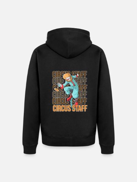 Circus Staff Ringmaster Carnival Clown - Unisex Premium Organic Zip Hoodie - black