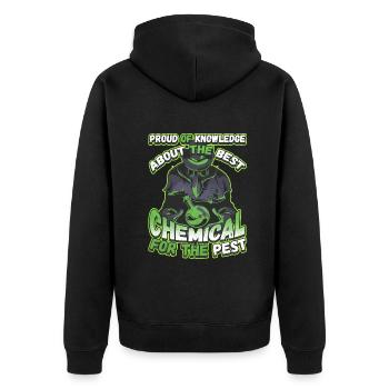 Knowledge About the best Chemical For The Pest - Unisex Premium Organic Zip Hoodie - black - Back - Nico (187cm)