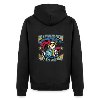 Conception de l’application de la loi pour un agent de police - Veste à capuche bio Premium Unisexe - noir - Dos - Nico (187cm)