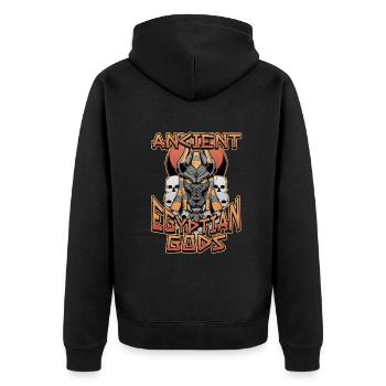 Conception de la mythologie égyptienne pour un fan de l’Égypte ancienne - Veste à capuche bio Premium Unisexe - noir - Dos - Nico (187cm)