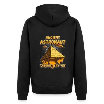 Conception de la mythologie égyptienne pour un fan de l’Égypte ancienne - Veste à capuche bio Premium Unisexe - noir - Dos - Nico (187cm)