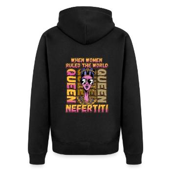 Conception de la mythologie égyptienne pour un fan de l’Égypte ancienne - Veste à capuche bio Premium Unisexe - noir - Dos - Nico (187cm)