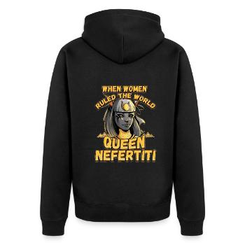 Conception de la mythologie égyptienne pour un fan de l’Égypte ancienne - Veste à capuche bio Premium Unisexe - noir - Dos - Nico (187cm)
