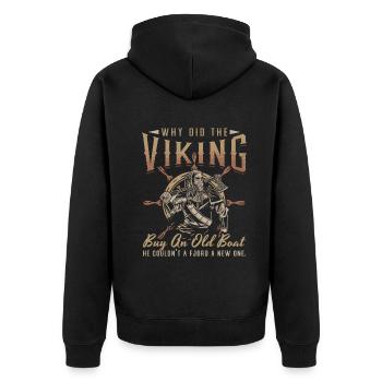 Conception de l’histoire viking nordique pour les guerriers vikings - Veste à capuche bio Premium Unisexe - noir - Dos - Nico (187cm)