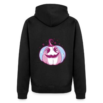 Transgender Pride Pumpkin LGBT Trans Flag - Veste à capuche bio Premium Unisexe - noir - Dos - Nico (187cm)