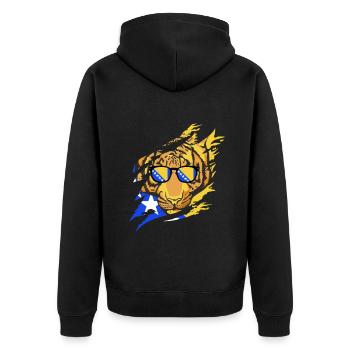 Fiers Bosniaques Bosnie-Herzégovine - Veste à capuche bio Premium Unisexe - noir - Dos - Nico (187cm)