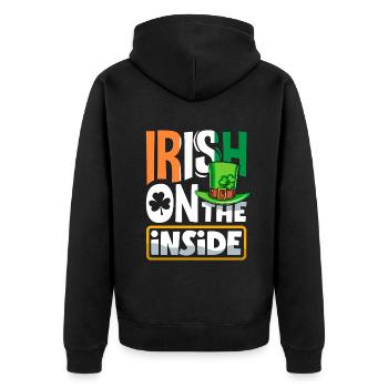 Irish For A Day Drunk For A Week St Patricks Day - Unisex Premium Organic Zip Hoodie - black - Back - Nico (187cm)
