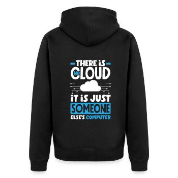 Il n’y a pas de cloud, c’est le réseau PC de quelqu’un d’autre - Veste à capuche bio Premium Unisexe - noir - Dos - Nico (187cm)