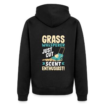 Grass Whisperer Just-Cut Scent Enthusiast - Veste à capuche bio Premium Unisexe - noir - Dos - Nico (187cm)