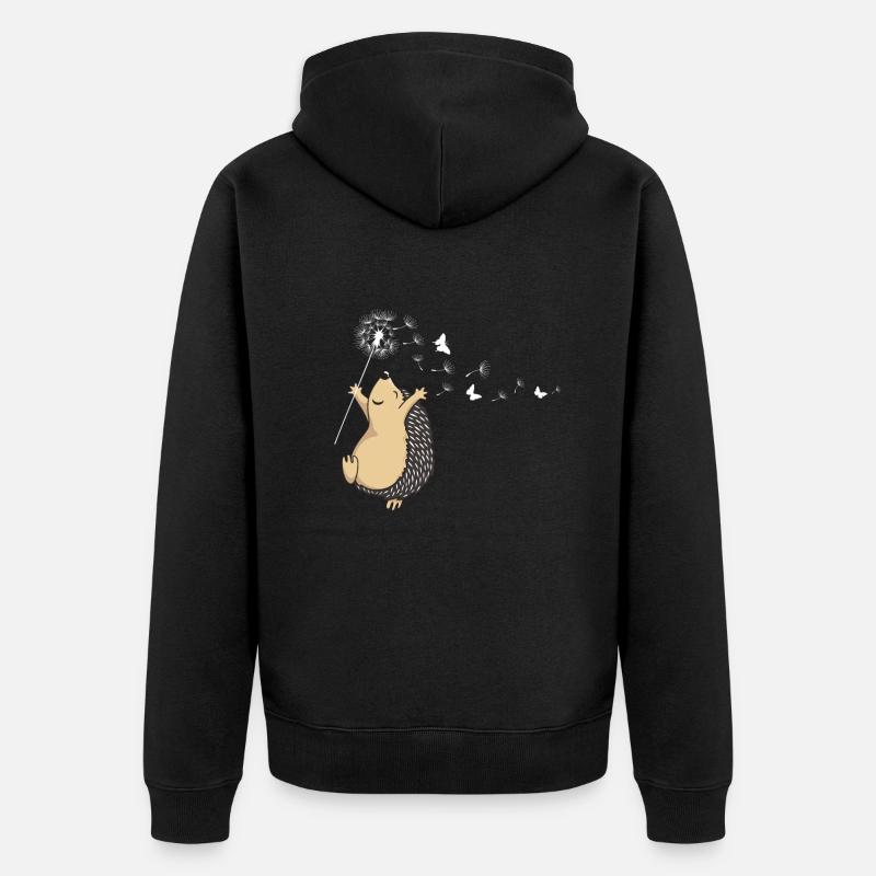 Igelkott igelkott igelkott - Ekologisk premiumluvjack unisex - svart