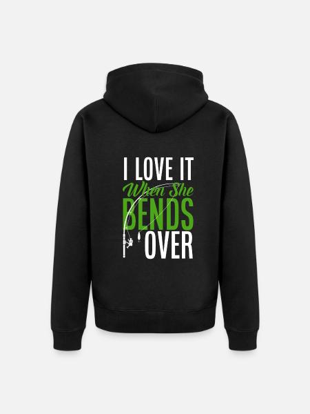 Fun Fishing Angler Fisherman Gift - Unisex Premium Organic Zip Hoodie - black