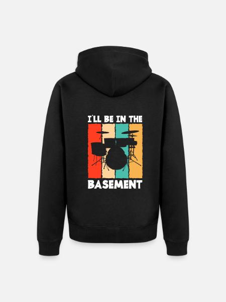 Drums Drummer Gift - Unisex Premium Organic Zip Hoodie - black