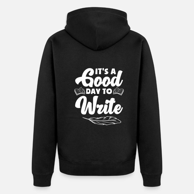 Auteur Auteur Drôle Auteur Cadeau - Veste à capuche bio Premium Unisexe - noir