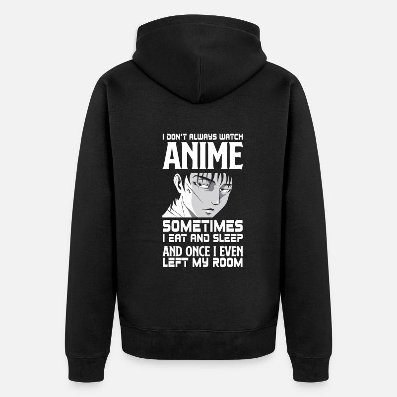 Drôle de cadeau d’anime - Veste à capuche bio Premium Unisexe - noir
