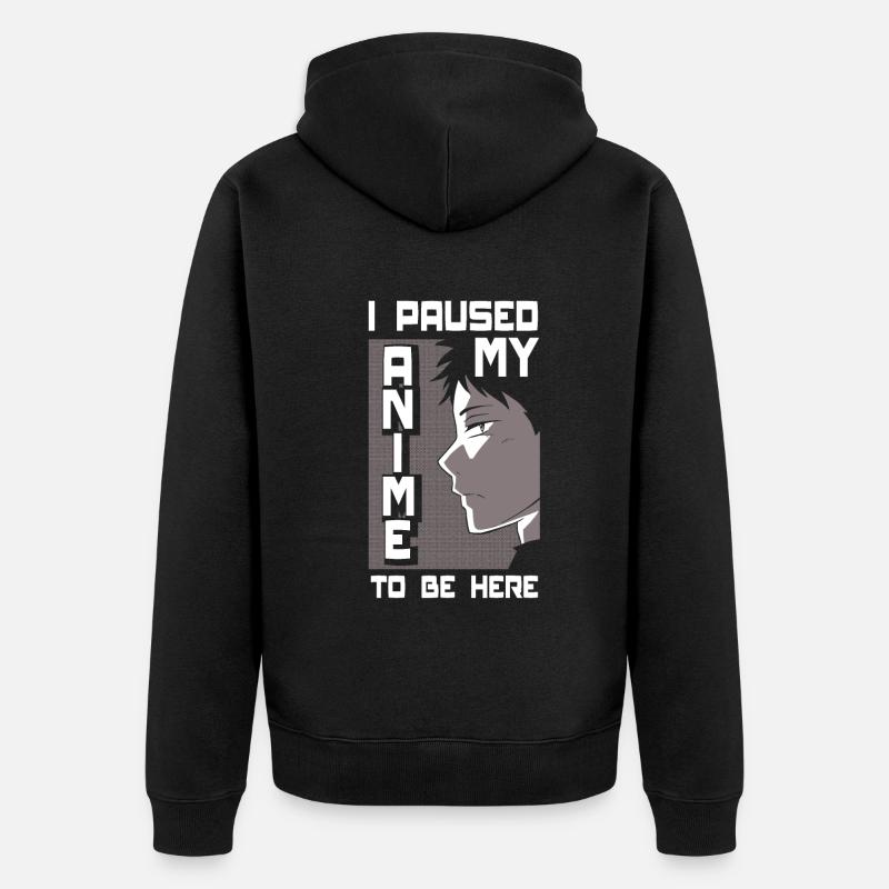 Drôle de cadeau d’anime - Veste à capuche bio Premium Unisexe - noir