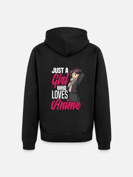 Funny Anime Gift - Unisex Premium Organic Zip Hoodie - black