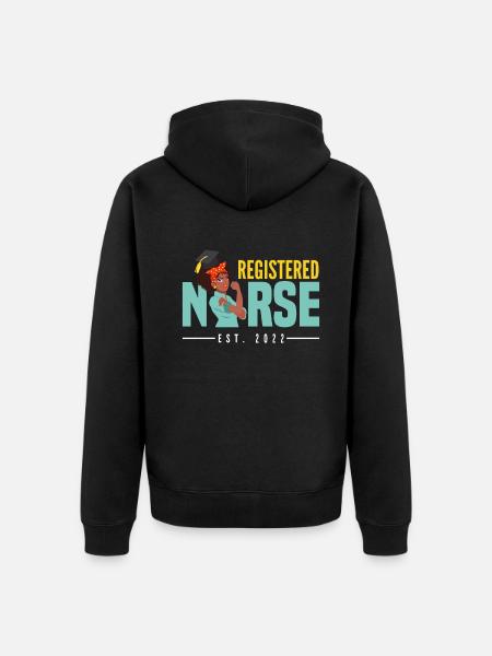 Infirmière infirmière - Veste à capuche bio Premium Unisexe - noir